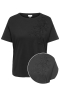 ONLY eco T-shirt Broderie en Parels | 15368849BLAC/BOBEM=46/48&nbsp;