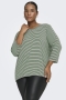 ONLY shirt V-hals 3/4 mouw Streep | 15365256LAWR/CLDAM=46/48&nbsp;