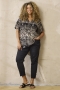 ZHENZI blouse korte mouw | 201289BLACM=46-48&nbsp;