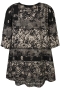 ZHENZI tuniek 3/4 mouw | 201290BLACM=46-48&nbsp;
