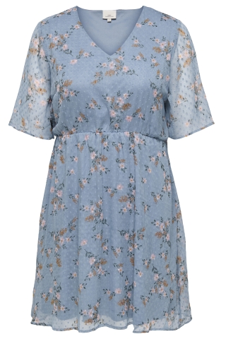 ONLY jurk korte mouw v-hals | 15372084RIVI/CRNF46&nbsp;