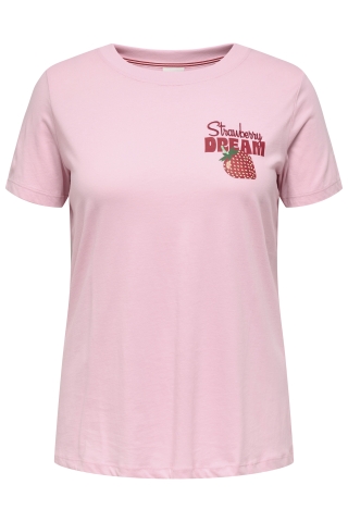 ONLY eco T-shirt ronde hals print | 15369409RORO/STDRM=46/48&nbsp;