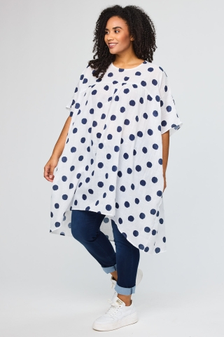 Studio jurk Janita | S262848whit/dotsM=46/48&nbsp;