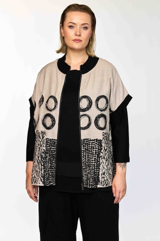 Gozzip Black vest Nynne | G262205sand/blacM=46/48&nbsp;