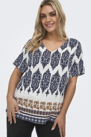 ONLY shirt korte mouw v-hals | 15372136FUPI/SUGE46&nbsp;