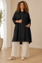 ZHENZI lange uni blouse 3/4 mouw | 2013056420XL=54-56&nbsp;