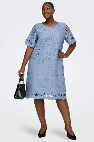 ONLY jurk 2/4 mouwen boot hals | 15373735FDEN46&nbsp;