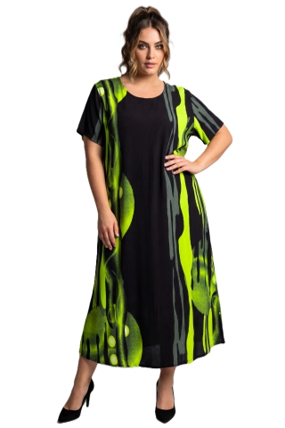 Luna jurk Helena 05 | helena5458blac/lime42-52 one&nbsp;