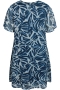 ZHENZI jurk korte mouw | 201277NAVYM=46-48&nbsp;