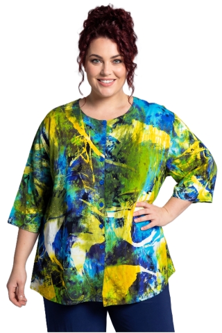 Luna blouse Emma 55 | emma5429yell/blue46-60 big&nbsp;