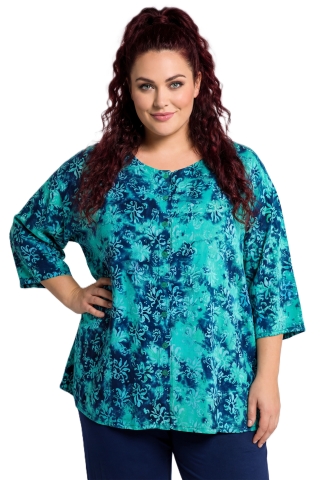 Luna blouse Emma 56 | emma5430lime/blue46-60 big&nbsp;