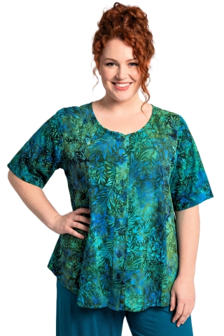 Luna blouse Noelle 01 | noelle5420blue/gree40-46&nbsp;