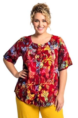 Luna blouse Noelle 03 | noelle5422red/yell40-46&nbsp;