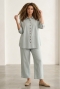 ZHENZI 100% katoenen blouse Amin | 201217NAVYM=46-48&nbsp;