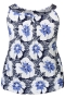ZHENZI singlet bloem print | 201272NAVYS=42-44&nbsp;