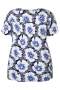 ZHENZI blouse korte mouw | 201273NAVYM=46-48&nbsp;