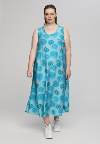 Studio lange jurk Idun | S263810blue/rossM=46/48&nbsp;