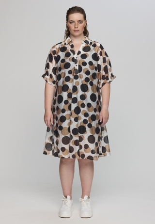 Studio jurk Gunda | S263828whit/dotsM=46/48&nbsp;