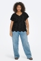 ONLY shirt Lulu v-hals | 15325133SERO/3DFLM=46/48&nbsp;