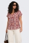 ONLY shirt Belly v-hals | 15381392BRRE/ABSQ46&nbsp;