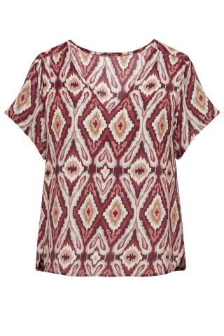 ONLY shirt Belly v-hals | 15381392BRRE/ABSQ46&nbsp;