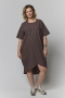 Gozzip jurk Tovea strepen | G264047brow/whitM=46/48&nbsp;