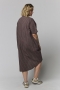 Gozzip jurk Tovea strepen | G264047brow/whitM=46/48&nbsp;