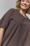 Gozzip jurk Tovea strepen | G264047brow/whitM=46/48&nbsp;