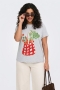 ONLY shirt Vivvi korte mouw print | 15377371LGRMS=42/44&nbsp;