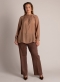 Yest Curve blouse Vincenza | A006566browX-0(44)&nbsp;