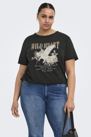 ONLY eco shirt korte mouw | 15299503BLAC/WHEAM=46/48&nbsp;