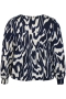 ZHENZI blouse lange mouw | 201436NAVYM=46-48&nbsp;