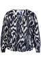 ZHENZI blouse lange mouw | 201436NAVYM=46-48&nbsp;
