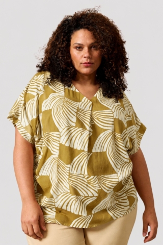 ZHENZI blouse korte mouw | 2014526565M=46-48&nbsp;