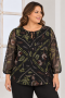 ZHENZI blouse 3/4 mouw | 201446WBLUM=46-48&nbsp;