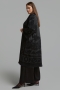 Mat fashion vest harig zilver brei | 86015016BLAC/SILVS/M=44-48&nbsp;