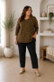 ZHENZI shirt 3/4 mouw | 201506BLACM=46-48&nbsp;