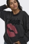 ONLY eco sweater lip opdruk strass | 15381700BLAC/AMOUM=46/48&nbsp;