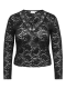 Only Eco shirt lace V hals kant | 15380960blacS=42/44&nbsp;