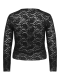 Only Eco shirt lace V hals kant | 15380960blacS=42/44&nbsp;
