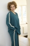 ZHENZI broek jersey kant zijbies | 201521BLACM=46-48&nbsp;