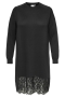 ONLY midi jurk kant rand zoom | 15383929BLAC/BLLAM=46/48&nbsp;