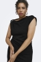 ONLY jurk 1 schouder met gesp | 15384245BLAC/SILVM=46/48&nbsp;