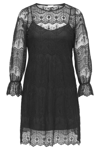 ONLY jurk lange mouw kant | 15384256BLAC46&nbsp;