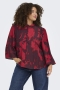 ONLY blouse wijde mouw print | 15384408SCSH/WINE46&nbsp;