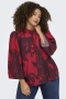 ONLY blouse wijde mouw print | 15384408SCSH/WINE46&nbsp;