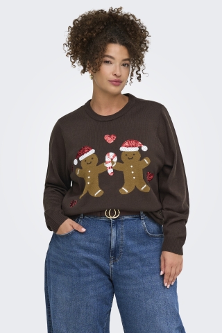 ONLY trui Christmas ronde hals | 15379744COBE/GIBRM=46/48&nbsp;