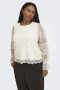 ONLY shirt lange mouw kant | 15384254BLAC46&nbsp;