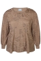 ZHENZI glitter blouse lange mouw | 201585BLACM=46-48&nbsp;