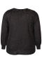 ZHENZI glitter blouse lange mouw | 201585BLACM=46-48&nbsp;